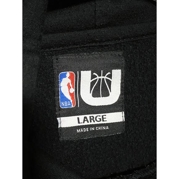 NBA UNK All Over Basketball Team Logos Hoodie Sweatshirt Mens L Athleisure Cozy - Picture 7 of 8